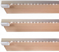 Battery Powered LED Strip Lights x 3-Pack Wireless Under Cabinet