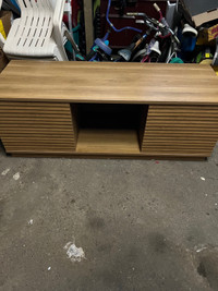 TV stand the black one $70 and the wooden $160