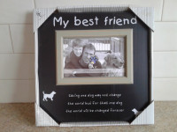 Nouveau, cadre de chien "My Best Friend"