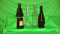 4 decorative bottles / arts and crafts  set 1