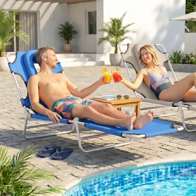 Outsunny Folding Lounge Chair Outdoor, View more