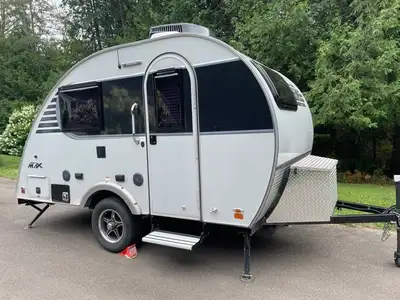 A 2022 Little Guy Mini Max teardrop trailer made by Xtreme Outdoors. The trailer is suitable for 2 p...
