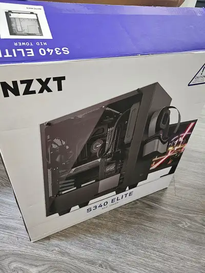 NZXT S340 Elite Matte White Steel/Tempered Glass ATX Mid Tower, View more