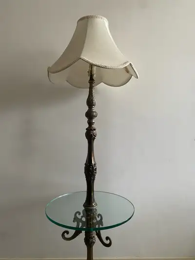 vintage lamp with glass surface, View more