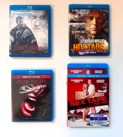 For Sale: Movies on Blu Ray Take your pick $5.00 each All Like New All Widescreen All Region 1 See p...