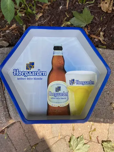 Only 2 left!! Offered are 2 very nice beer trays advertising HOEGAARDEN beer. In excellent condition...