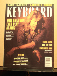 Keyboard magazine april 1994 Keith Emerson cover