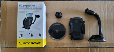Scosche StuckUp 4-in-1 Phone Mounting System For Window/Dash/Vent/Console IHW10 Pour me rejoindre 81...