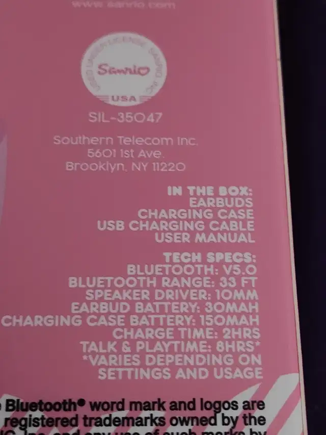 New Hello Kitty Bluetooth Wireless  Earbuds414908211622717445