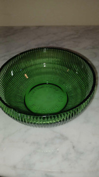 Vintage E. O. Brody Co. Green Ribbed Bowl 6" Excellent Condition