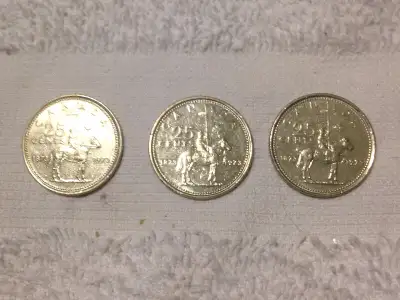 1973 "MOUNTIE" CANADIAN QUARTER DOLLAR .25¢ COIN, View more