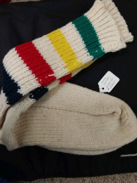 Hudson's Bay hand knit wool socks - New
