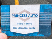 Princess auto gift card ($63.01)