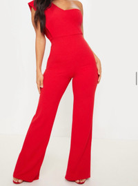 NEW red jumpsuit - new  with tags Christmas party outfit holiday