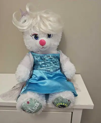 Elsa Build a Bear Euc, except her hair is a little messy. Hair is an extra wig that can be removed S...