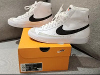 Nike Blazer Mid 77 (GS)shoes-size 6.5 Youth=8 Womens-white/black