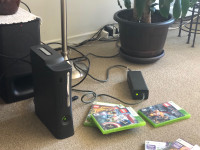 XBOX with games and kinect device