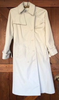 VINTAGE, LINED, MALBER-ETTE TRENCH COAT – Petite Size 6