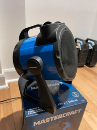 Radiateur d’appoint Mastercraft avec thermostat, 1500 W, bleu