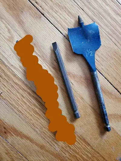 1/2 inch Spade Bit plus regular bit, View more