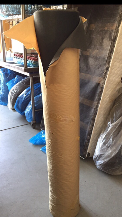 One roll of black leather for jacket  , clothes , furniture....., View more