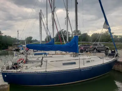 - North Sails - Whitlock wheel steering - Raymarine ST60 wind, speed, and depth instruments - Raymar...