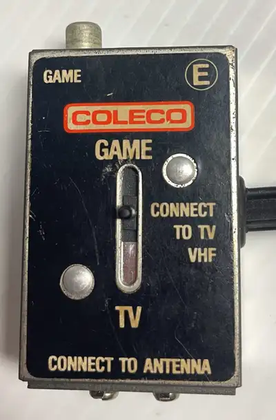 Coleco Connect to Antenna TV Game RF Unit Switch Box, used, $25; Contact PCTRUST Computer Sales & Se...