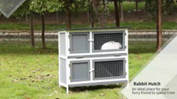  Rabbit Hutch Wooden Bunny Cage Small Animal House
