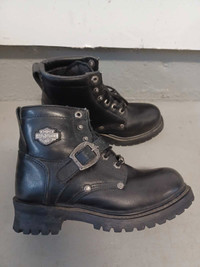Harley Davidson leather motorcycle boots
