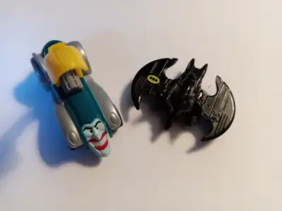 Batman Bat plane and Joker car Micro Machines