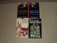 4 BOOKS STORY OF KING ARTHUR, ALIEN CHRONICLES, A-Z OF MONSTERS