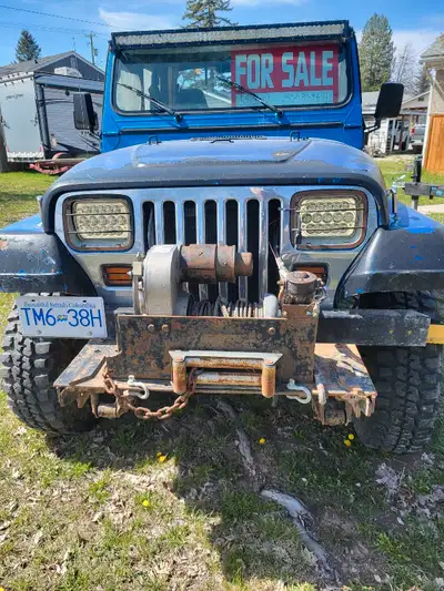 1993 YJ 2.5 litre 5 speed 410 gears with rear locker.227,302 klm.motor completely rebuilt at 168,790...