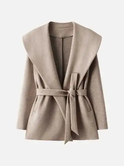 Women's belted shawl robe Jacket (M), View more