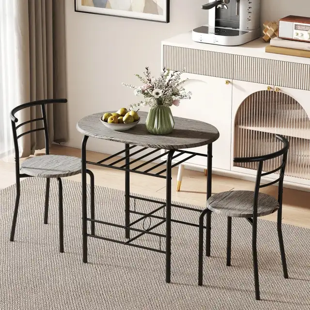3pc Dining Table chairs set, 31.5" Kitchen Table and Chairs  in Dining Tables & Sets in Markham / York Region - Image 6