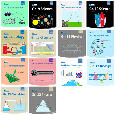 Math/Science/Physics/Chemistry/Biology Ont Course Books Gr. 9-12, View more
