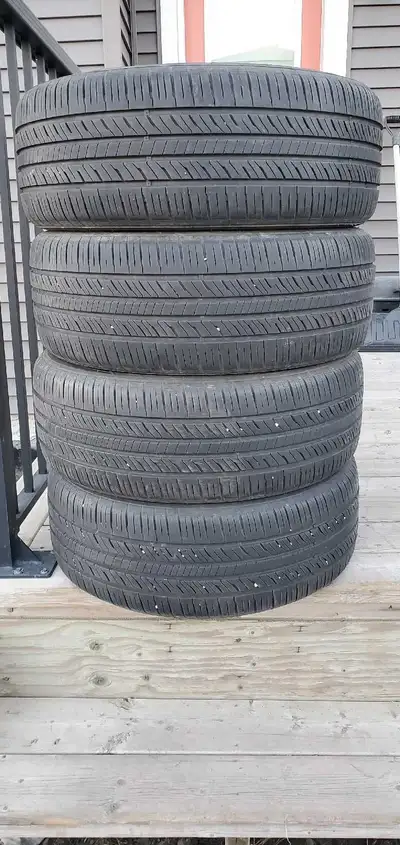Set of 4 Laufenn all season tires, size: 205/55/R16, without rims, no patches or plugs, made in Indo...