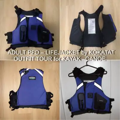 ✨UNISEX ADULT PFD–LIFEJACKET by KOKATAT for KAYAK–CANOE ✨., View more
