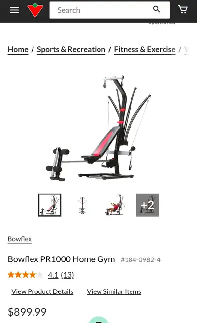 PR1000 Bowflex, View more