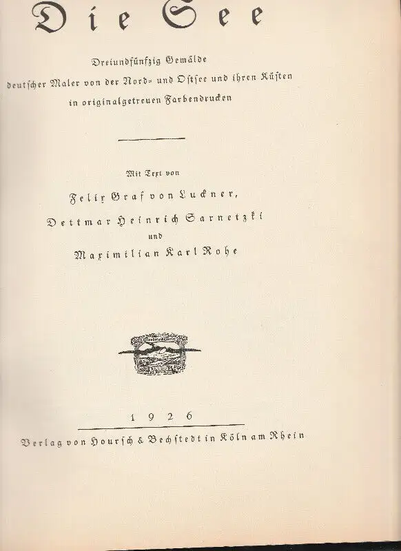 Huge Art Book from 1926 Germany, Images of North Sea, Baltic Sea in Non-fiction in Dartmouth - Image 4