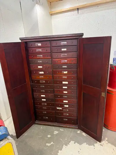 beautiful vintage mahogany 32 drawer cabinet , View more