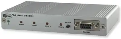 NetMedia N-MiHDMI-4x1, 4 port HDMI switcher, RS-232 control, View more