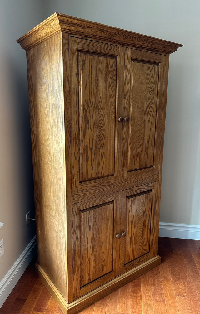 Solid Oak TV Cabinet in TV Tables & Entertainment Units in Dartmouth - Image 3