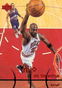 Feuille de 9 cartes basketball Michael Jordan
