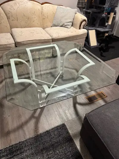 glass coffee table , View more
