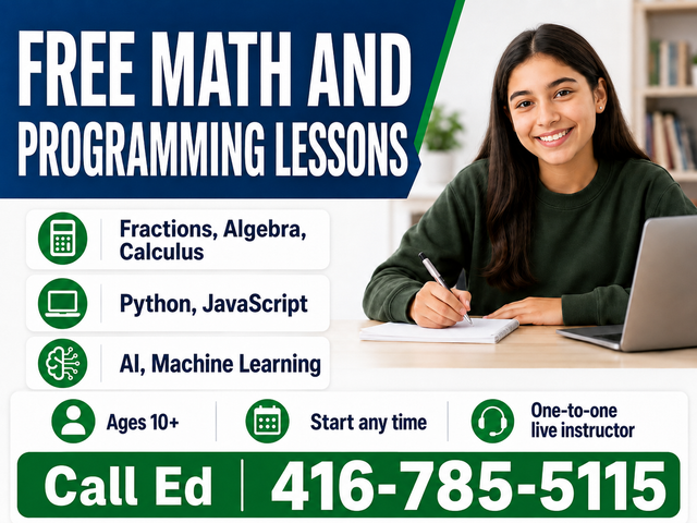 Math and Programming Courses for Students ages 10+556568349781544961
