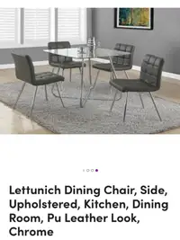 glass dining table and 4 chairs charcoal grey