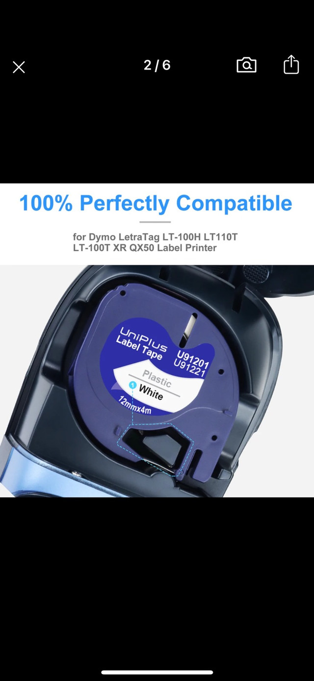 Brand New 5 pc Compatible Dymo Letra tag 91201 in Other in Edmonton - Image 3