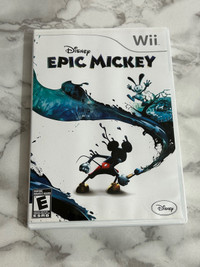 Disney Epic Mickey Nintendo Wii 2006 Video Game Complete w/ Manu