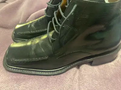 Genuine leather,Made in Italy -brand New  short boots Size 8, View more