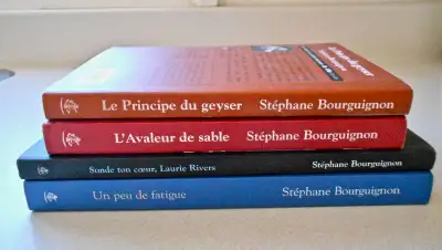 Livres romans de Stéphane Bourguignon à $2.00 chacun, View more